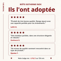 Avis de clientes sur la boîte isotherme inox TACSAM 20 L, note Judge.me 4,94 sur 5