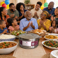Boîte repas isotherme inox 8,5 L TACSAM à l'anniversaire du grand-père en famille